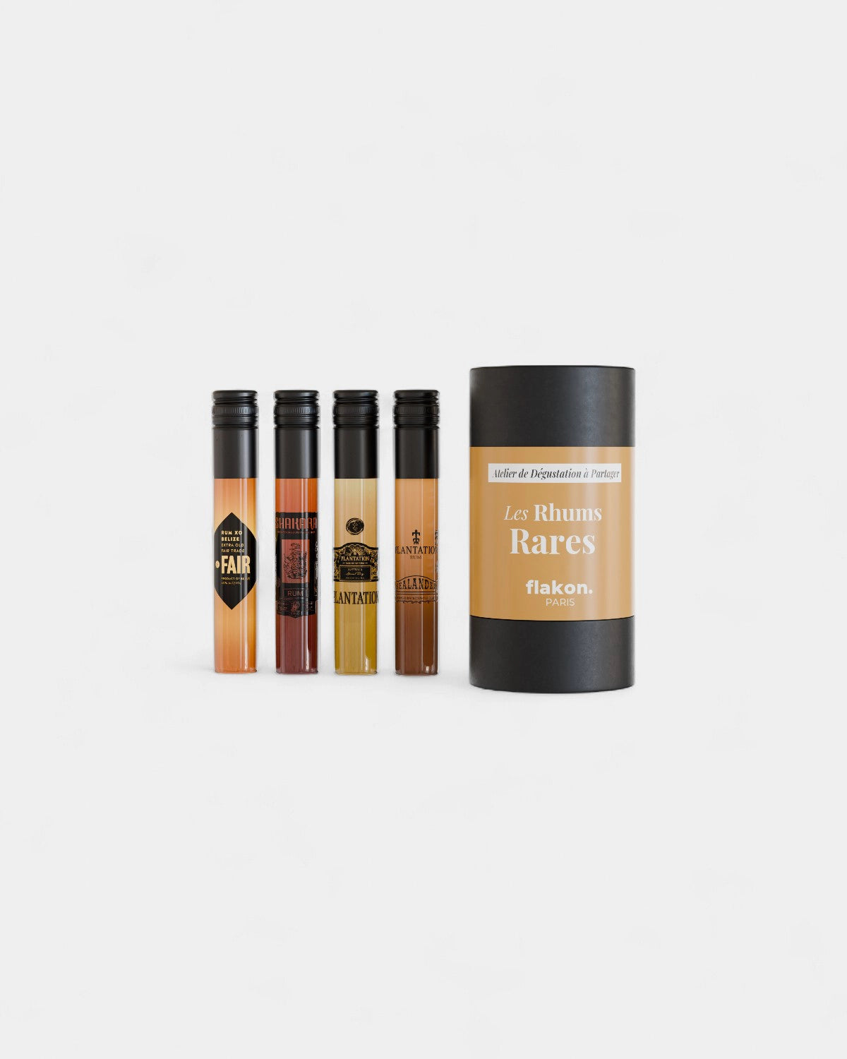 Coffret dégustation 4 flacons spiritueux à personnaliser - 1